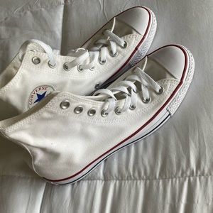Brand new, never worn white converse all star!